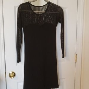 Fitted Mesh Sweetheart Dress